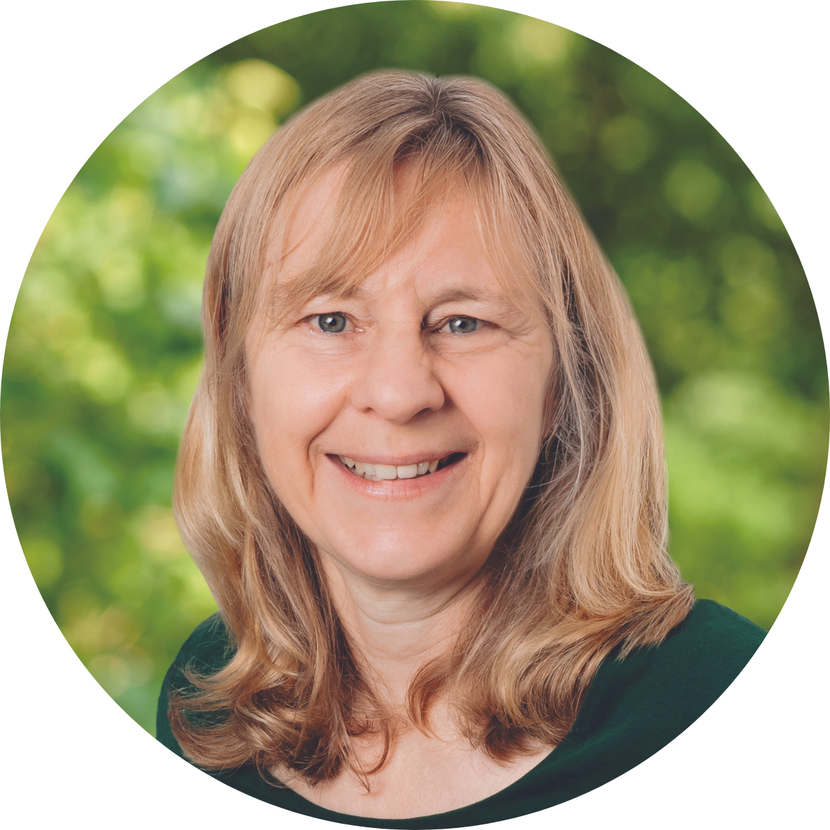 Circular profile image of Australian Greens Co-Secretary Caroline Atkinson.